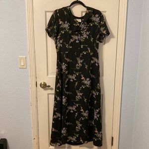 Vintage Liz Claiborne First Issue Floral Maxi Dress, Size 12